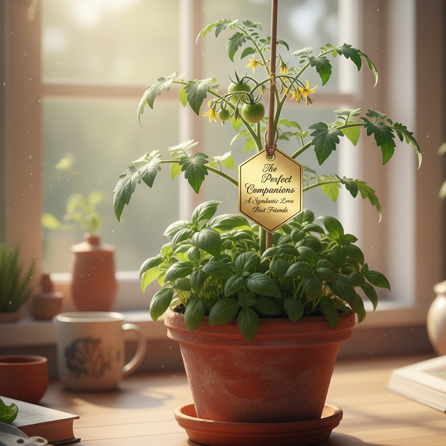 The Perfect Companions (Tomato & Basil Synergy Pot)